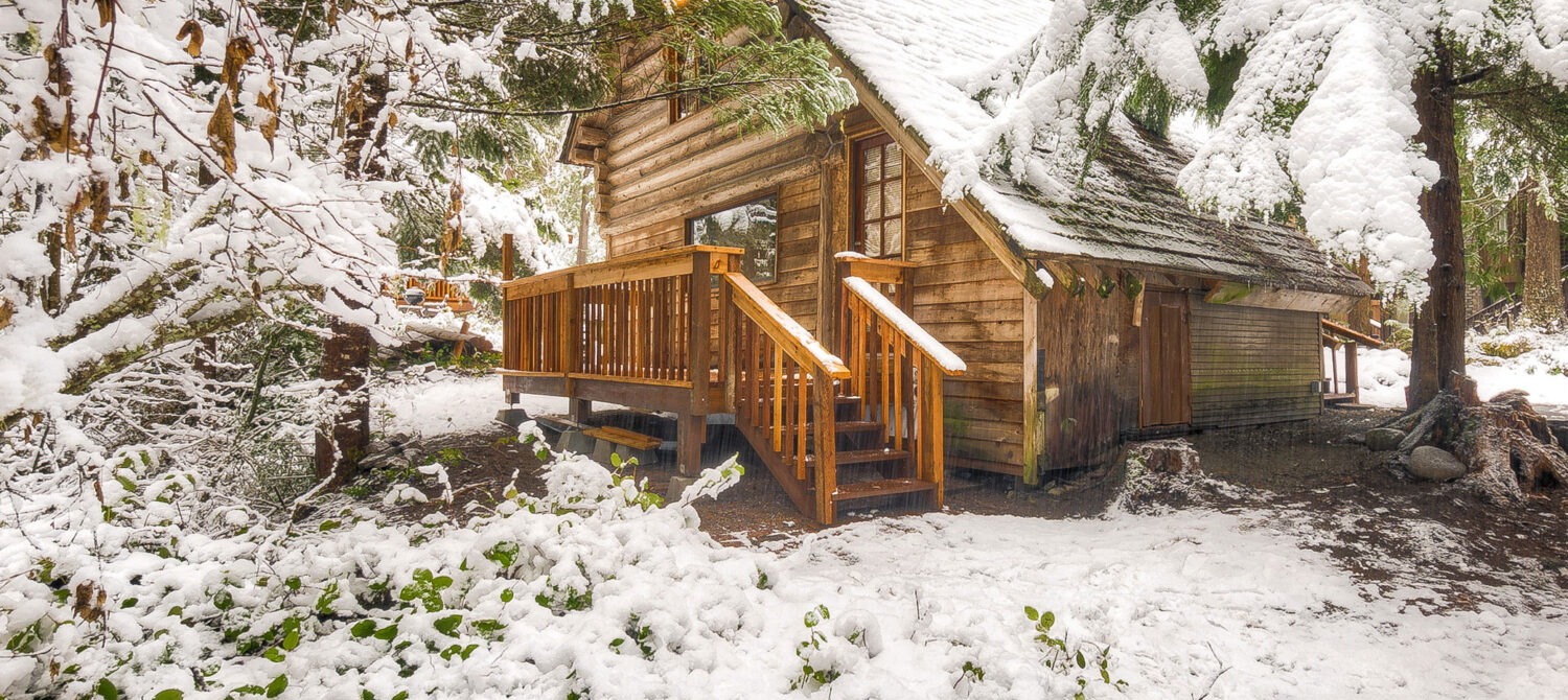 Snowy Tahoma Cabin